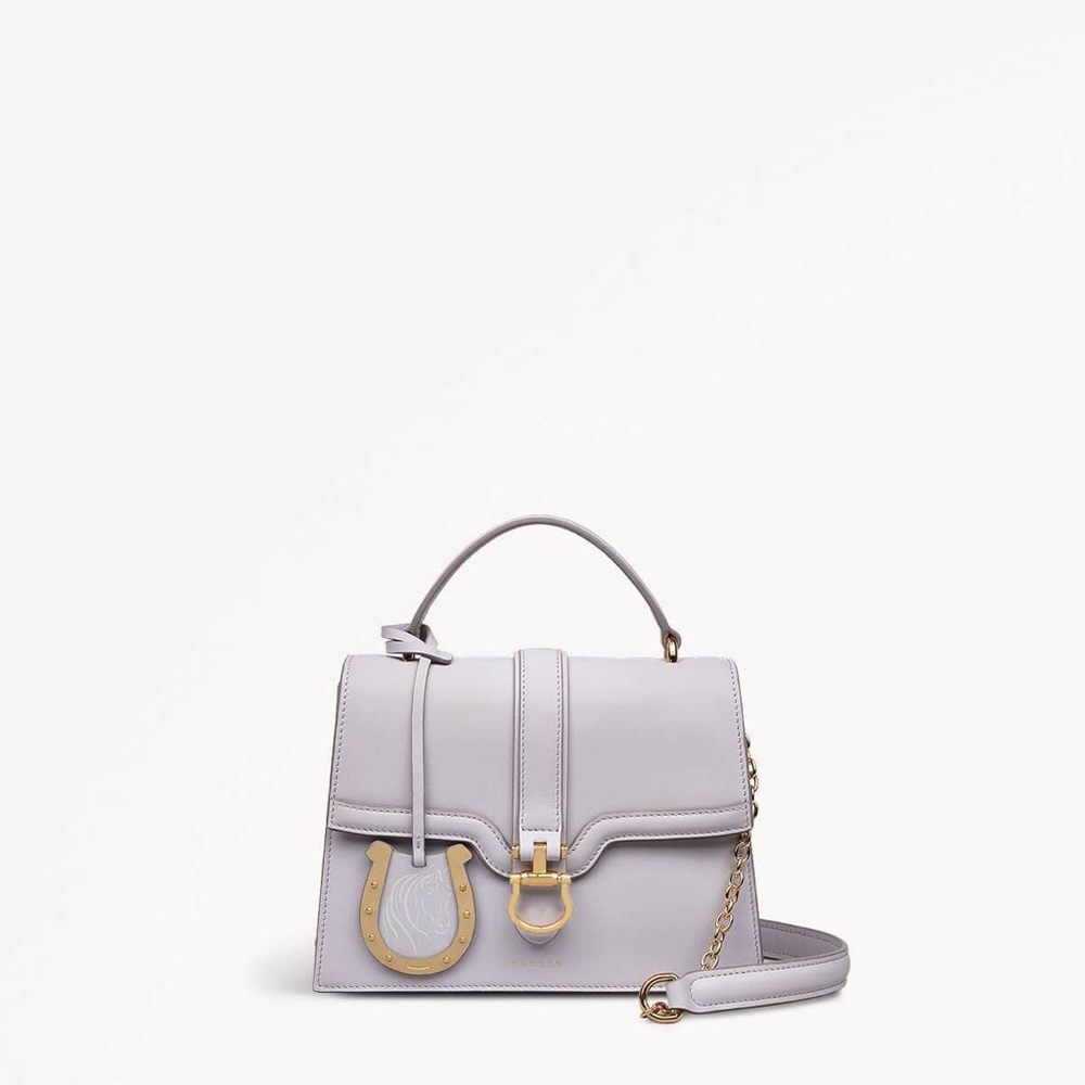 Radley London X Kentucky Derby Small Flapover lilac Handbag
